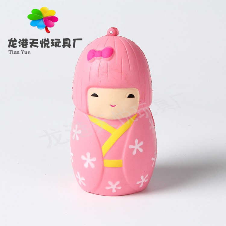 新款squishy日本女孩 慢回彈玩具pu樹脂工藝品廠家直銷