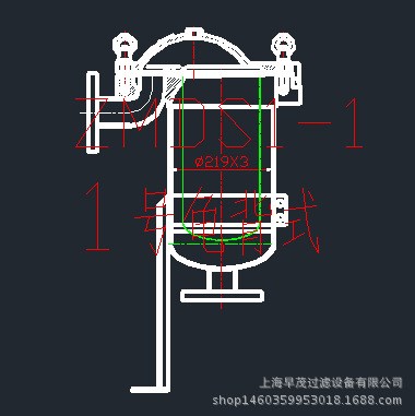 單袋過濾器不銹鋼1號頂入式