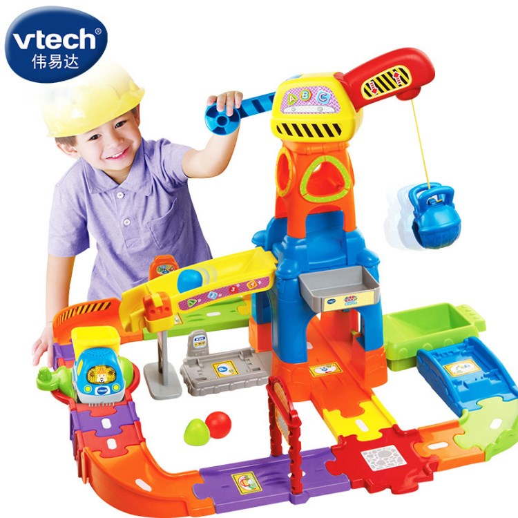 VTech偉易達 神奇軌道車 建筑工地軌道車玩具 益智玩具兒