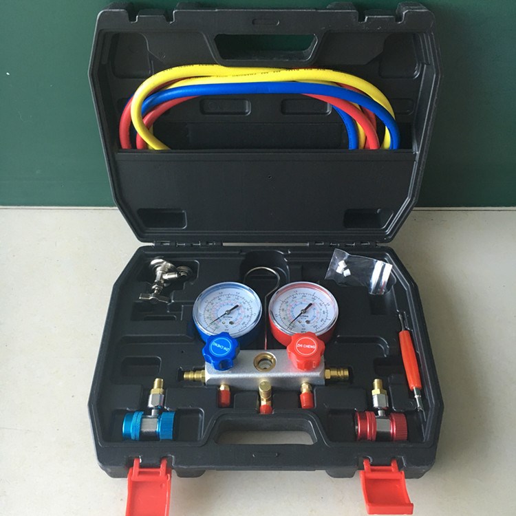 汽車空調(diào)加氟表雪種壓力表空調(diào)加冷煤雙表閥空調(diào)維修汽車空調(diào)加氟