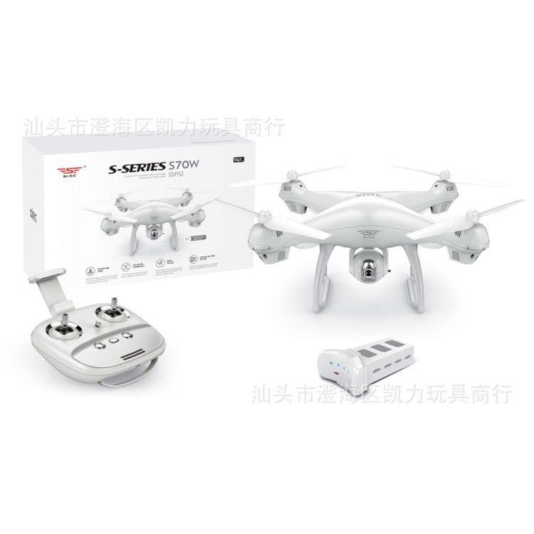 世季S70W 720P智能GPS自動跟隨返航四軸飛行器定高定位遙控飛機