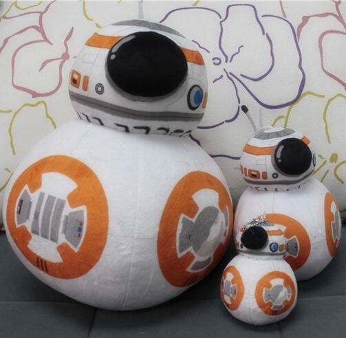 新款星球大戰(zhàn)BB-8公仔 Star Wars機(jī)器人毛絨玩具20cm抓機(jī)娃娃批發(fā)