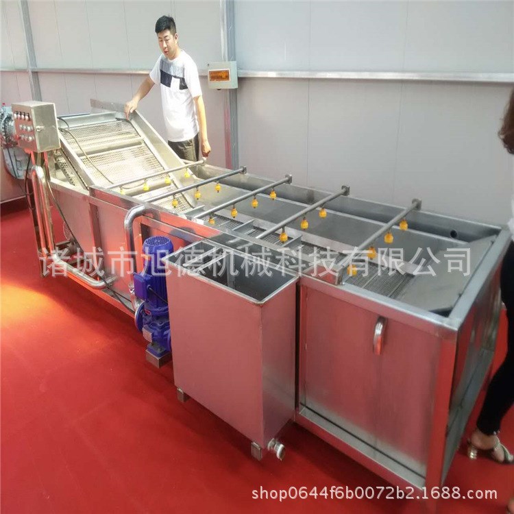 大型廚房凈菜生產線 根莖類蔬菜清洗機 果蔬清洗設備葉類蔬菜清洗