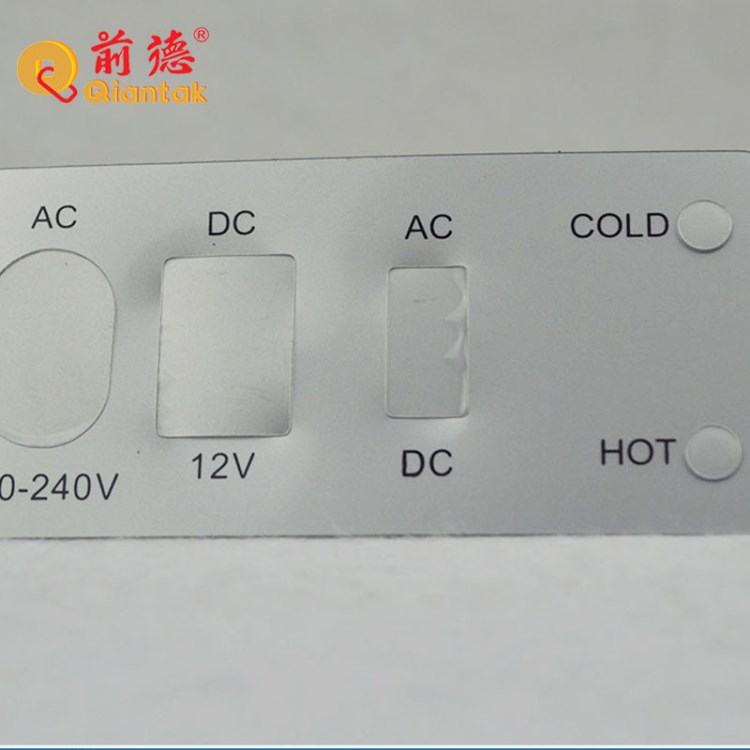 实力商家定制按键pvc标牌 银色PVC标签铭牌印刷冲压加工