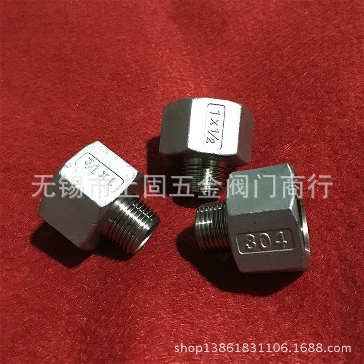 現貨供應不銹鋼六角內外絲接頭 定做加工非標異形過渡接頭