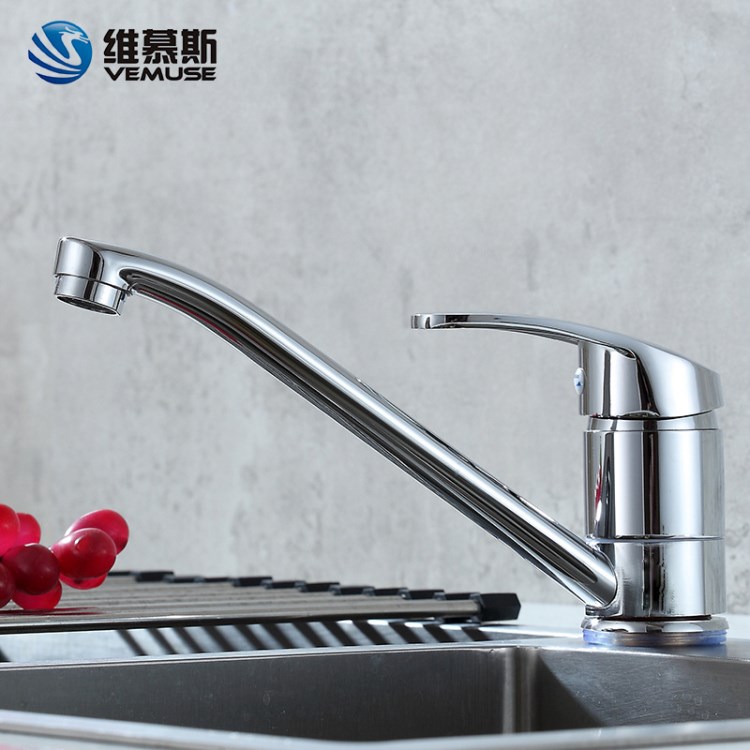 銅高腳長頸洗菜盆水龍頭 廚房冷熱轉(zhuǎn)動咀水槽水龍頭 廠家直銷