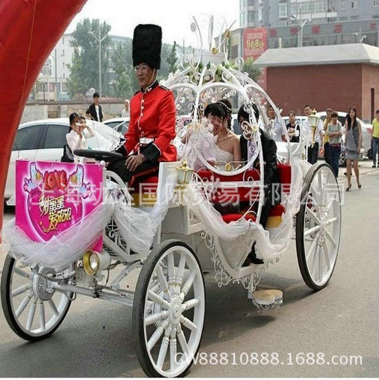 2018年新款電動(dòng)婚禮南瓜馬車 浪漫婚禮特制南瓜馬車 婚慶展示馬車