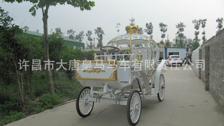 婚慶馬車（代馬車）歐式 復(fù)古馬車  電動馬車 展覽馬車dt-003