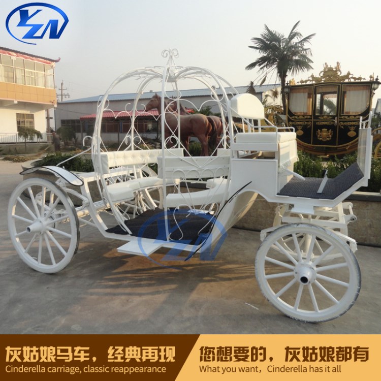 歐式南瓜馬車 灰姑娘工藝影視道具馬車浪漫婚禮電動馬車可定制