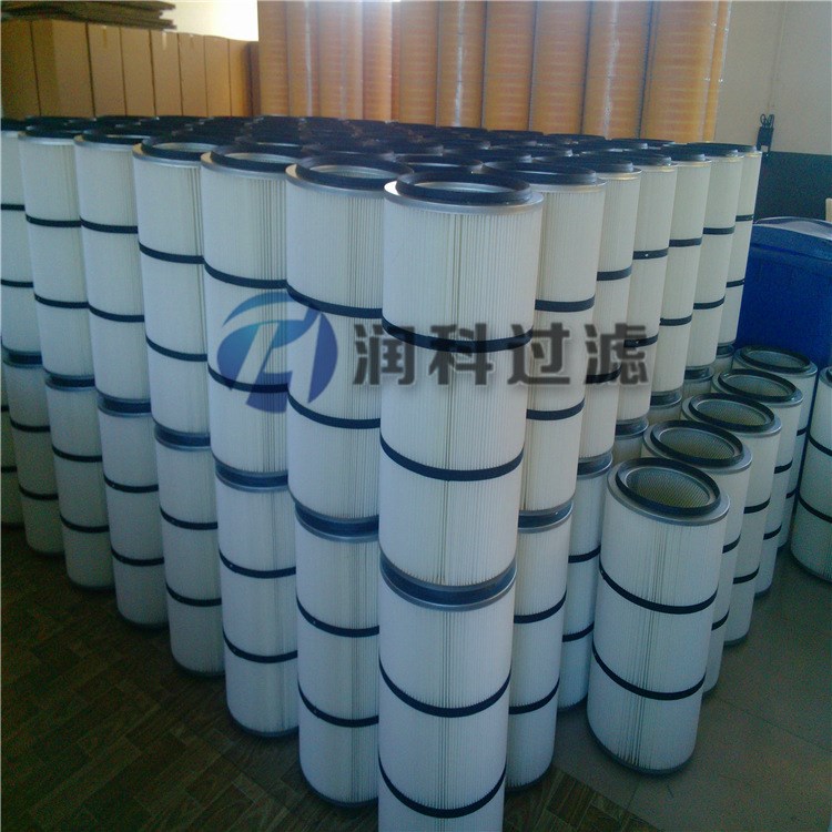 鑫潤科噴粉室粉末回收濾芯,粉塵濾芯,除塵濾筒