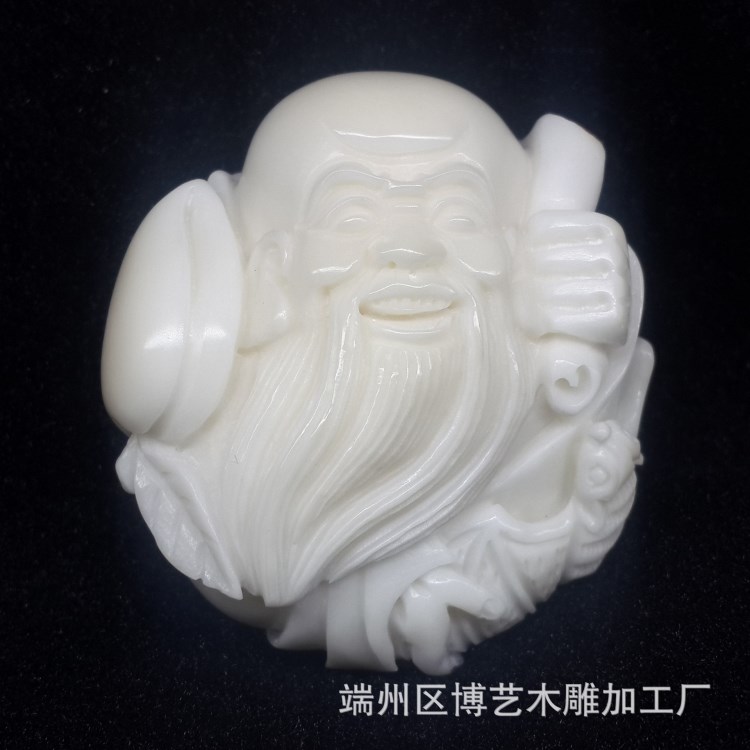 廠家直銷象牙果壽星佬手把件公司房地產(chǎn)送禮贈(zèng)品三通