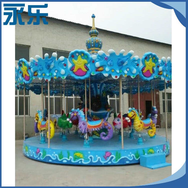 新款海洋轉(zhuǎn)馬 12座 16座 24座多人轉(zhuǎn)馬 豪華轉(zhuǎn)馬 旋轉(zhuǎn)木馬定制