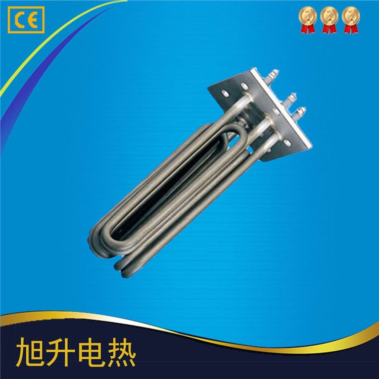 8kw方型銅法蘭頭蒸汽液體發(fā)熱電加熱器 304不銹鋼鍋爐電熱管
