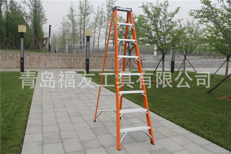 7步 2.4米 玻璃钢人字梯子/绝缘梯/楼梯Fiberglass Step Ladder