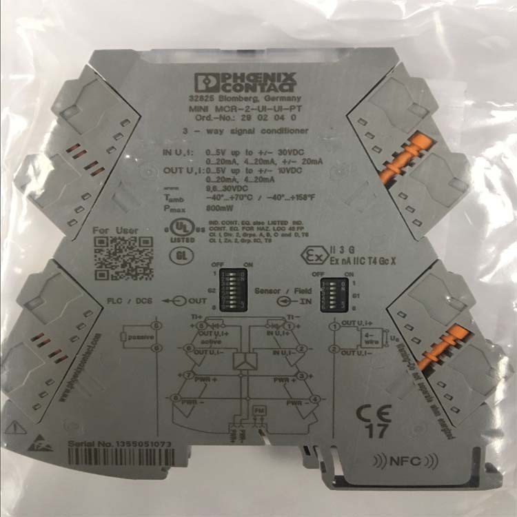 菲尼克斯隔離放大器 - MINI MCR-2-UI-UI-PT - 2902040