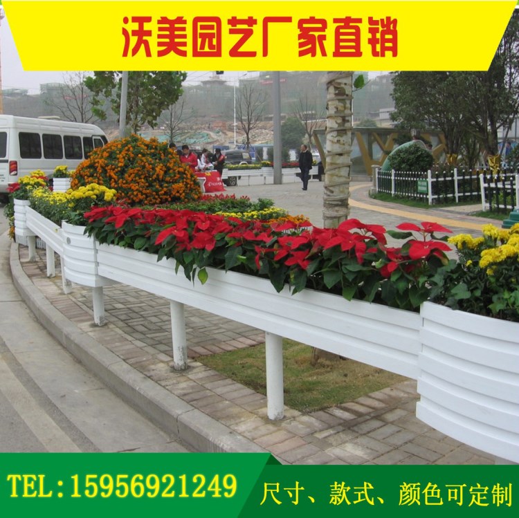 戶外花箱廠家定制 PVC微發(fā)泡景觀花箱 市政道路隔離組合花箱