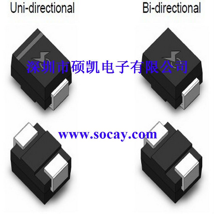 SOCAY防雷雷防過壓元器件瞬變抑制二極管SMBJ30A_廠家供貨