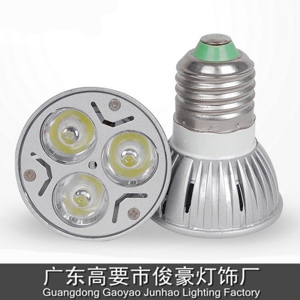 3W LED GU5.3 GU10 E27 mr16 12V 220V 大功率射燈燈杯燈泡光源