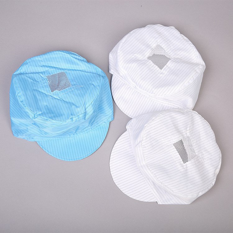 防靜電帽子網(wǎng)布透氣無(wú)塵防塵凈化小工帽電子廠工業(yè)車間男女工作帽