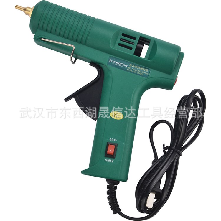 可調(diào)溫省電耐磨雙功率點膠熱熔膠槍60W-100W 批發(fā)迷你恒溫小膠槍
