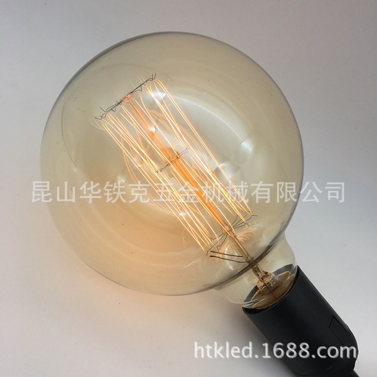 G125 復(fù)古鎢絲燈 40W 60W 仿古愛迪生燈泡 鼠籠狀 120V 220V