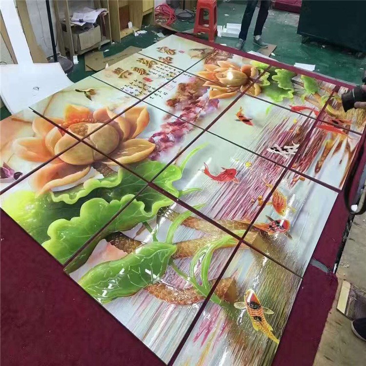 經(jīng)濟型集成墻板背景墻數(shù)碼印刷機 3D瓷磚背景墻UV平板打印機