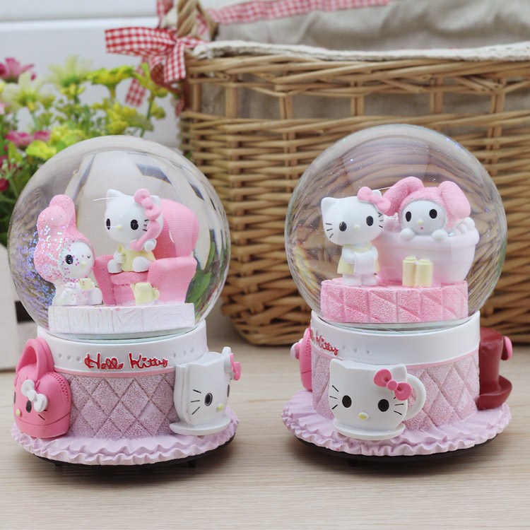 批發(fā)供應(yīng) 雜貨婚慶禮品 工藝品擺件道具 hellokitty貓 100#水晶球