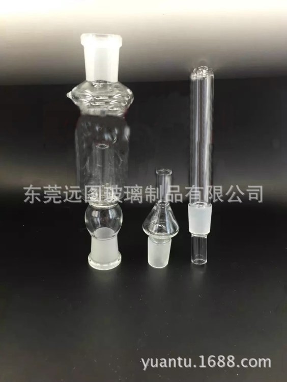 供應水煙壺水煙槍套裝 電子煙玻璃三件套配件 多層過濾煙斗煙具
