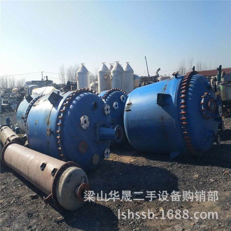 高壓反應(yīng)釜二手不銹鋼20噸30立方反應(yīng)釜 搪瓷電加熱多功能反應(yīng)釜