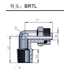 供應(yīng)氣管鎖緊接頭 日本螺母式快擰接頭 90度彎頭