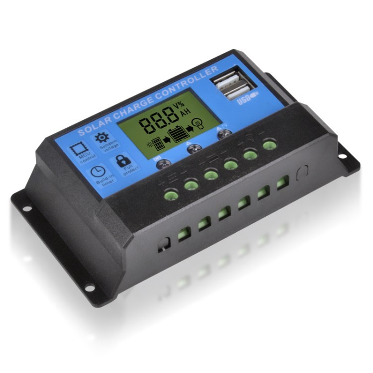 太陽能控制器12V24V1光伏發電路燈家庭太陽能發電電池充放電