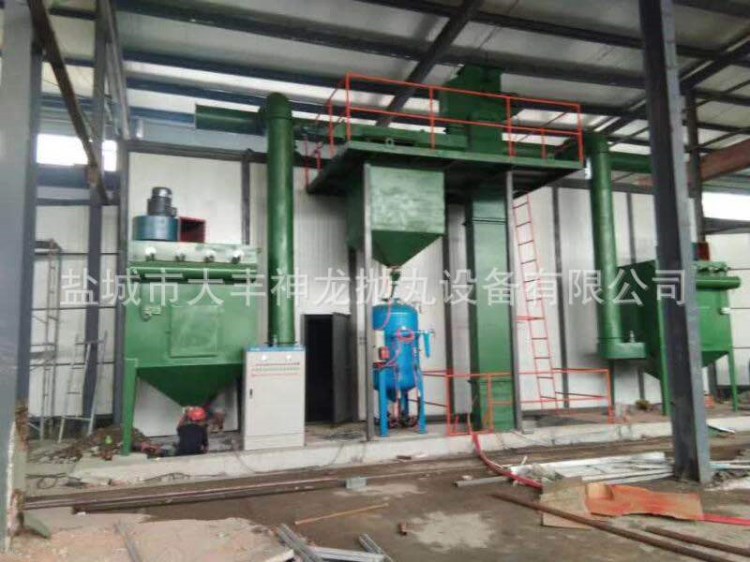廠家直銷鋼管專用外壁拋丸機鋼材除銹清理機 鋼管通過式拋丸機