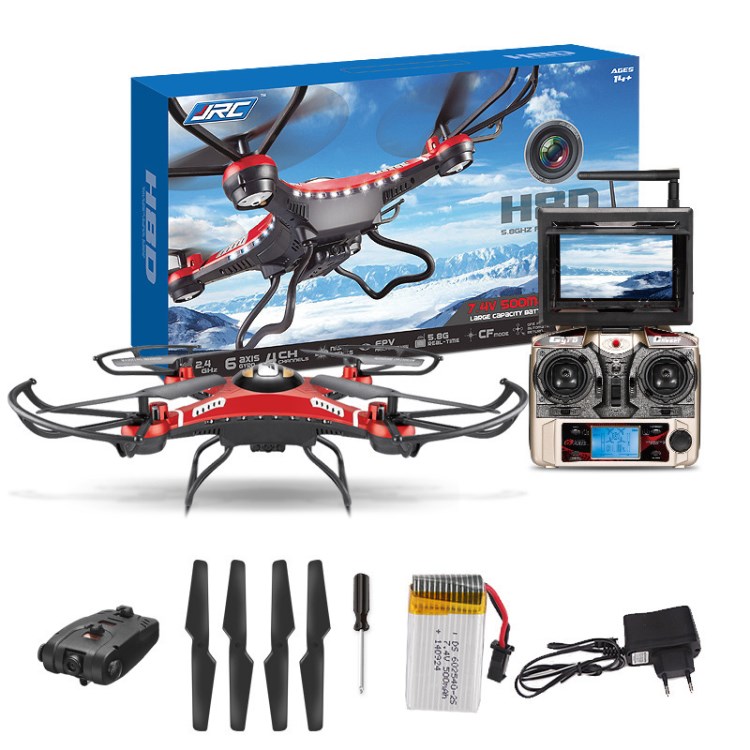 JJRC H8D FPV圖傳 左右油門隨時切換一鍵返航無頭模式四軸飛行器