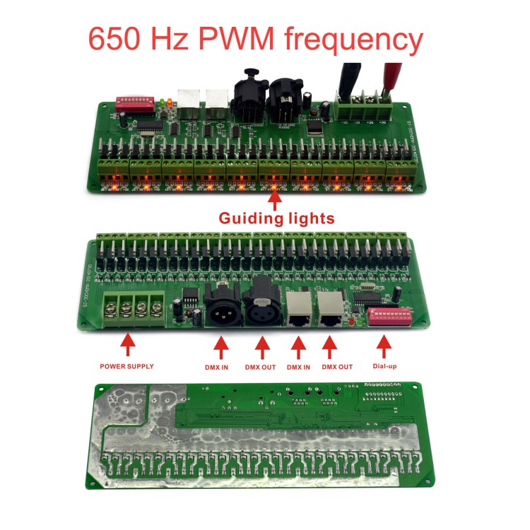 DMX恒压解码器30通道DMX控制多通道DMX控制器DMX解码器