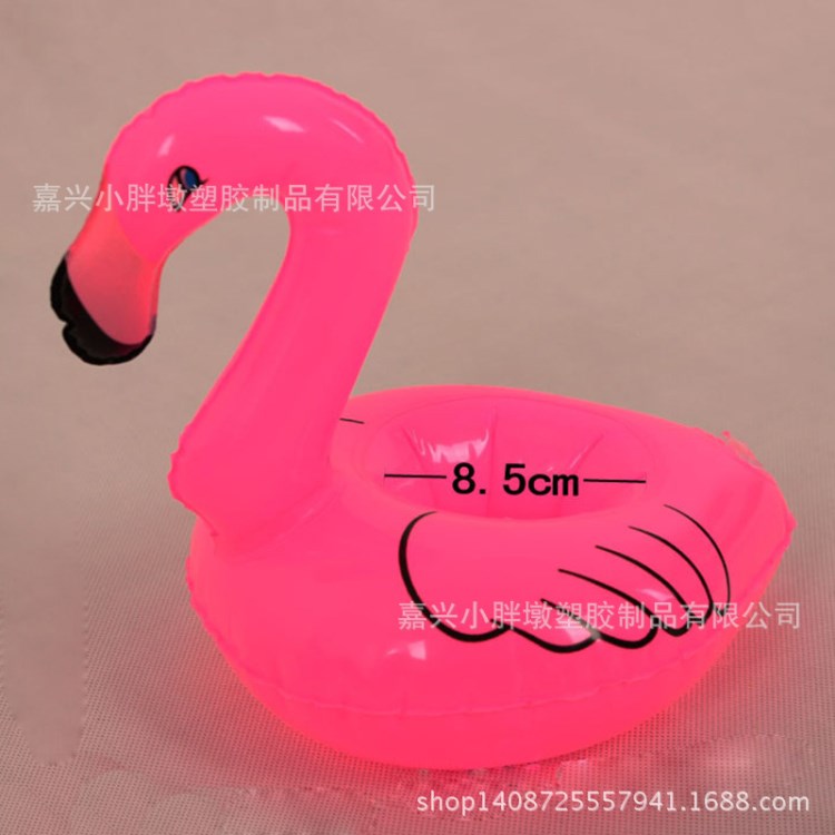 充氣火烈鳥火烈鳥杯座飲料手機水上充氣玩具火烈鳥充氣杯座
