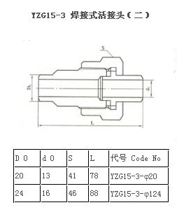 支持混批 自控仪表管路附件 YZG15-3 焊接式活接头 （扬中 明亮）