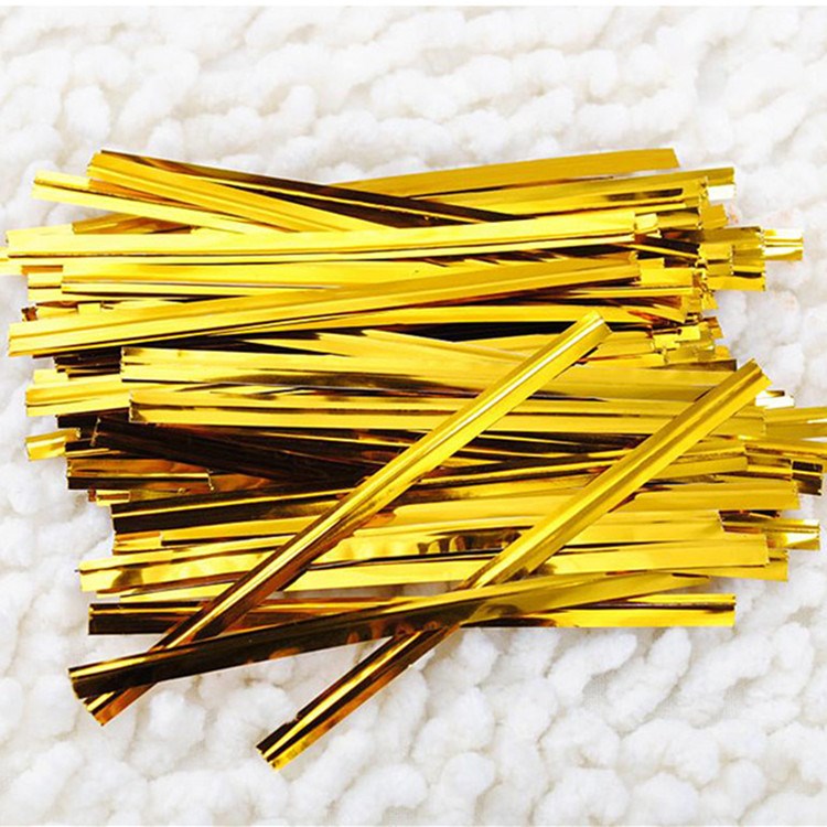 厂家直销喜糖盒扎丝面包口扎带扎线带食品扎口线魔带金属丝10cm长