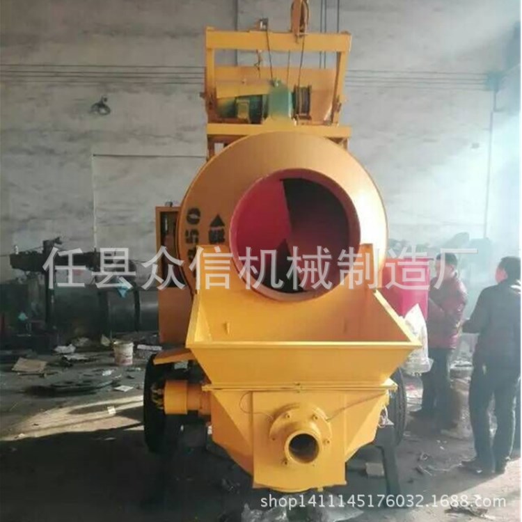 車載式混凝土攪拌輸送一體機 混凝土攪拌拖泵 混凝土攪拌輸送泵