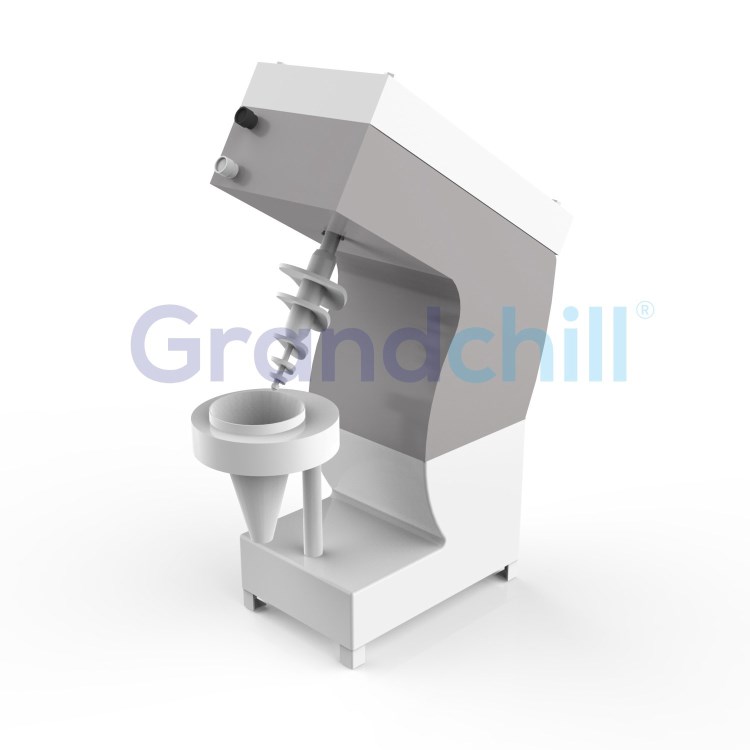 灰色臺(tái)式冷凍水果酸奶機(jī)商用水果攪拌硬冰淇淋雪糕機(jī)