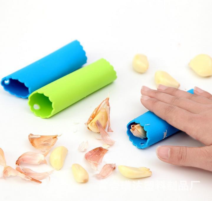 外貿(mào)暢銷品大蒜去皮器 garlic peeler TPR剝皮器 剝蒜器