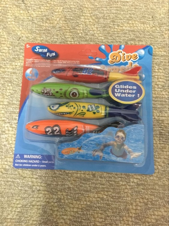 潜水玩具游泳教具潜水鱼雷儿童宝贝宝宝戏水玩具游泳馆训练用具