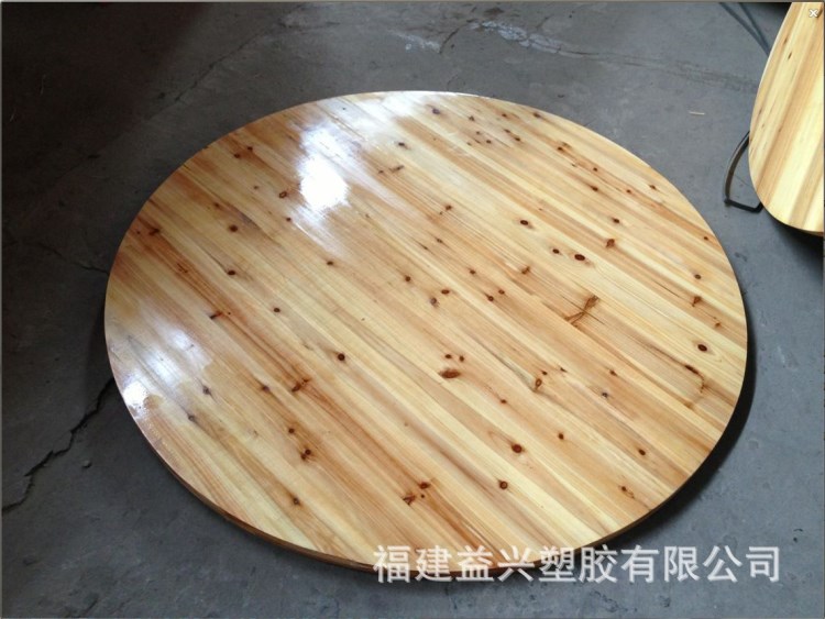 大量供應福州杉木加邊圓桌 戶外大排檔實木火鍋餐桌 酒席出租實木