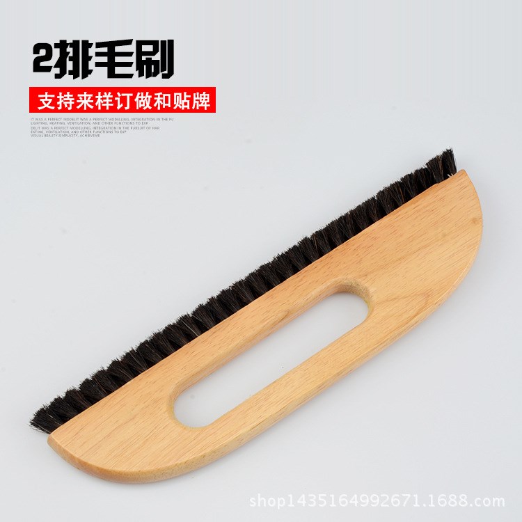 貼壁紙墻紙施工工具 馬鬃壁紙短毛刷 荷木柄2排毛 墻紙壁紙刷