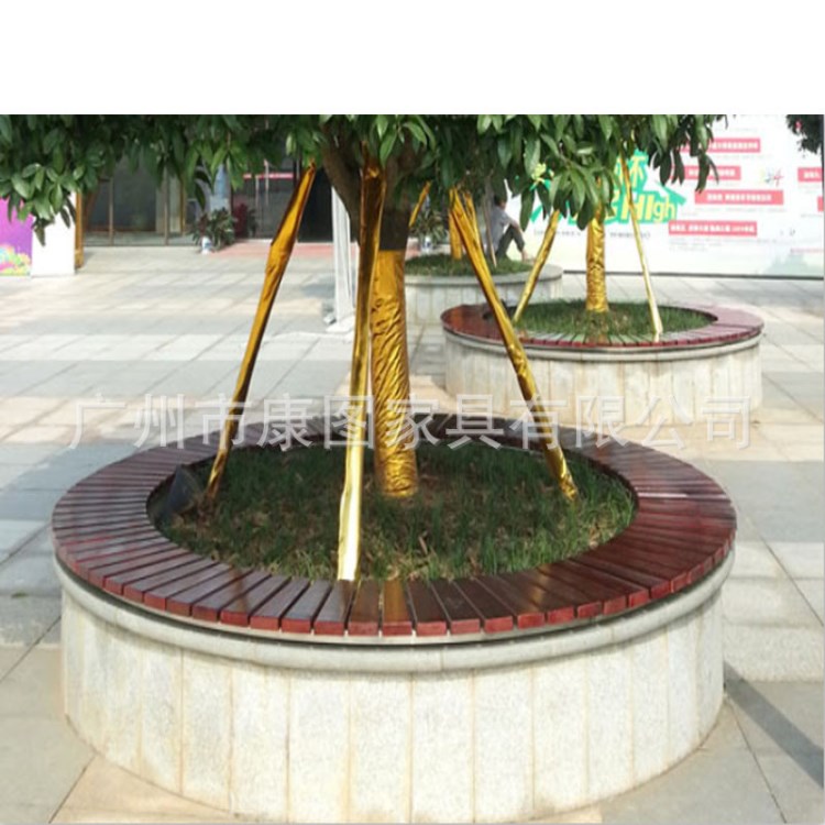 廠家定制園林景觀樹池圍椅 室外圍樹座凳 圓形樹圍休閑椅