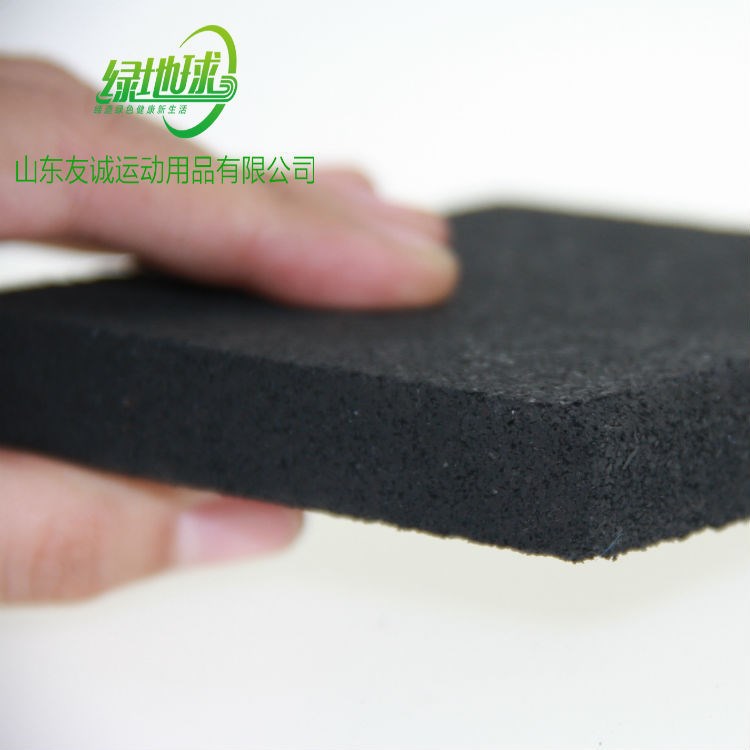 廠家直銷新款高密度橡膠地板 健身房力量區減震消音橡膠地墊包郵