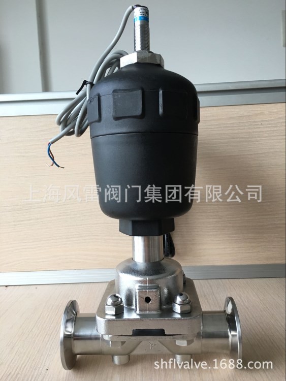 上海風(fēng)雷衛(wèi)生級氣動隔膜閥FG641F 食品 藥品罐體專用閥