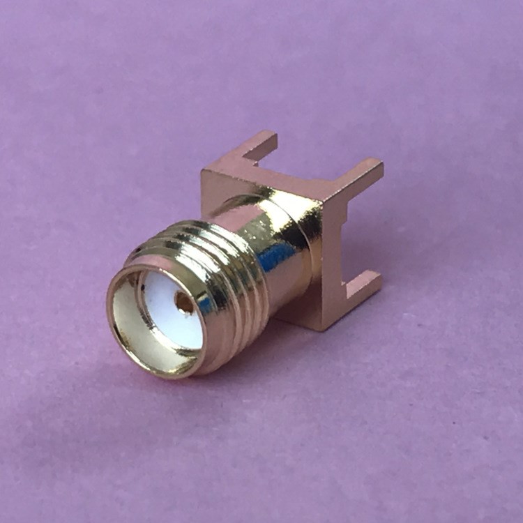 廠家直銷 全銅外螺內(nèi)孔鍍金PCB板端直頭 SMA-KE射頻同軸連接器