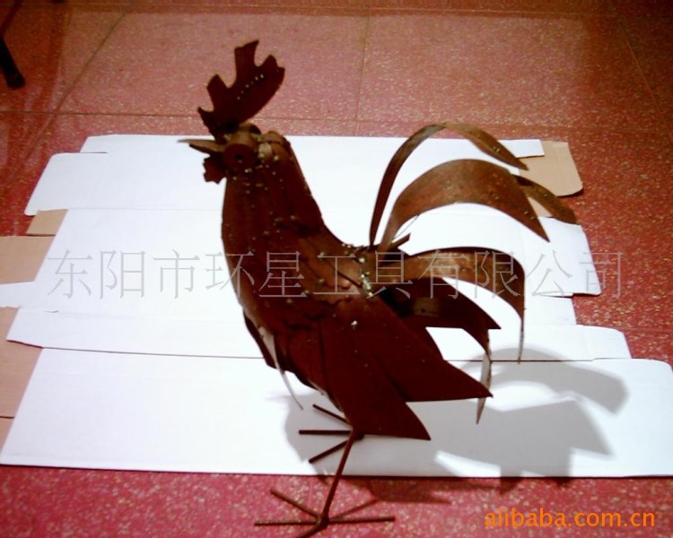 廠家直銷批發(fā)金屬工藝品，動物工藝品 鐵藝工藝品 公雞工藝品