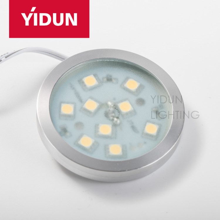 LED超薄櫥柜燈 小圓燈 5V 12V LED智能櫥柜燈 手掃櫥柜燈 觸摸燈