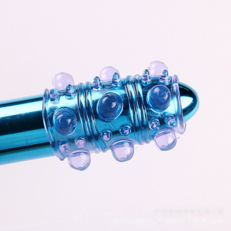 大顆粒水晶套鎖精環男用延遲環毛毛蟲龍珠狼牙套套環 性用品
